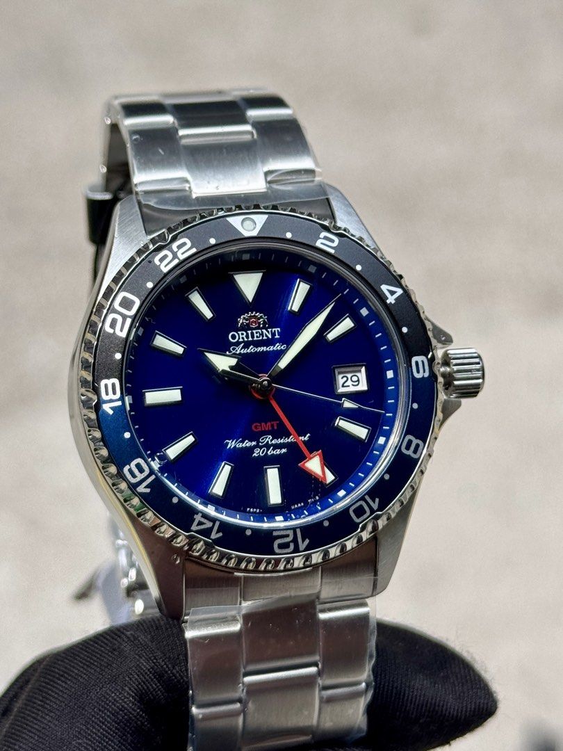 Brand New Orient Mako GMT Blue Dial Automatic Divers Watch RA-BC0003L
