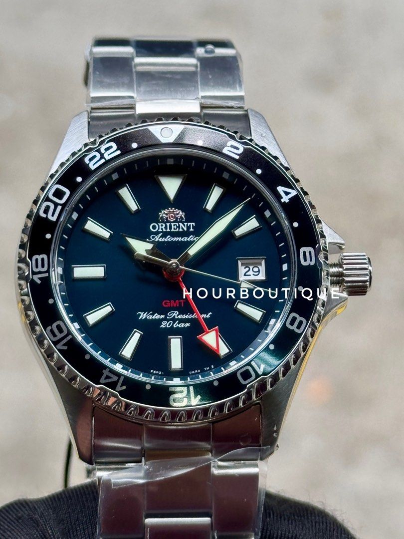 Brand New Orient Mako GMT Green Dial Automatic Divers Watch RA-BC0002E