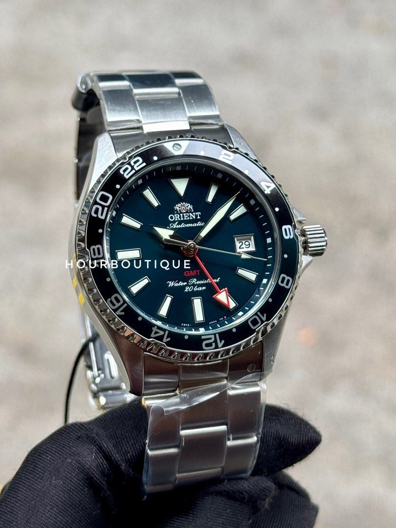 Brand New Orient Mako GMT Green Dial Automatic Divers Watch RA-BC0002E