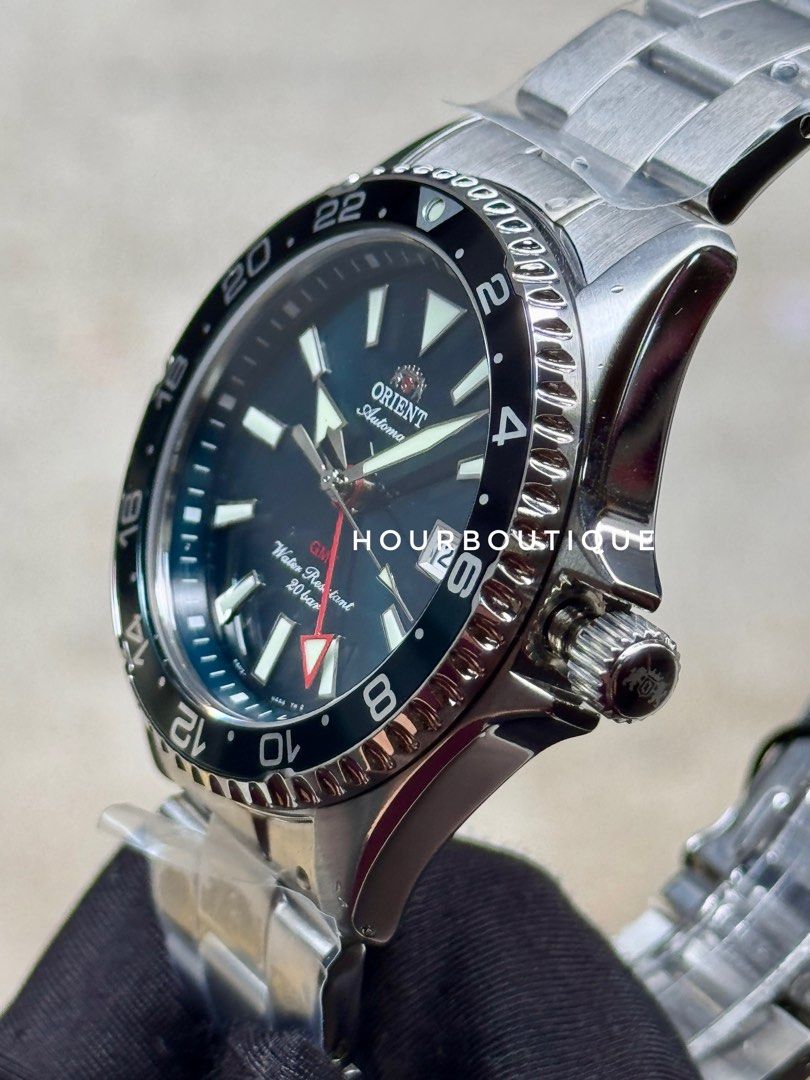Brand New Orient Mako GMT Green Dial Automatic Divers Watch RA-BC0002E