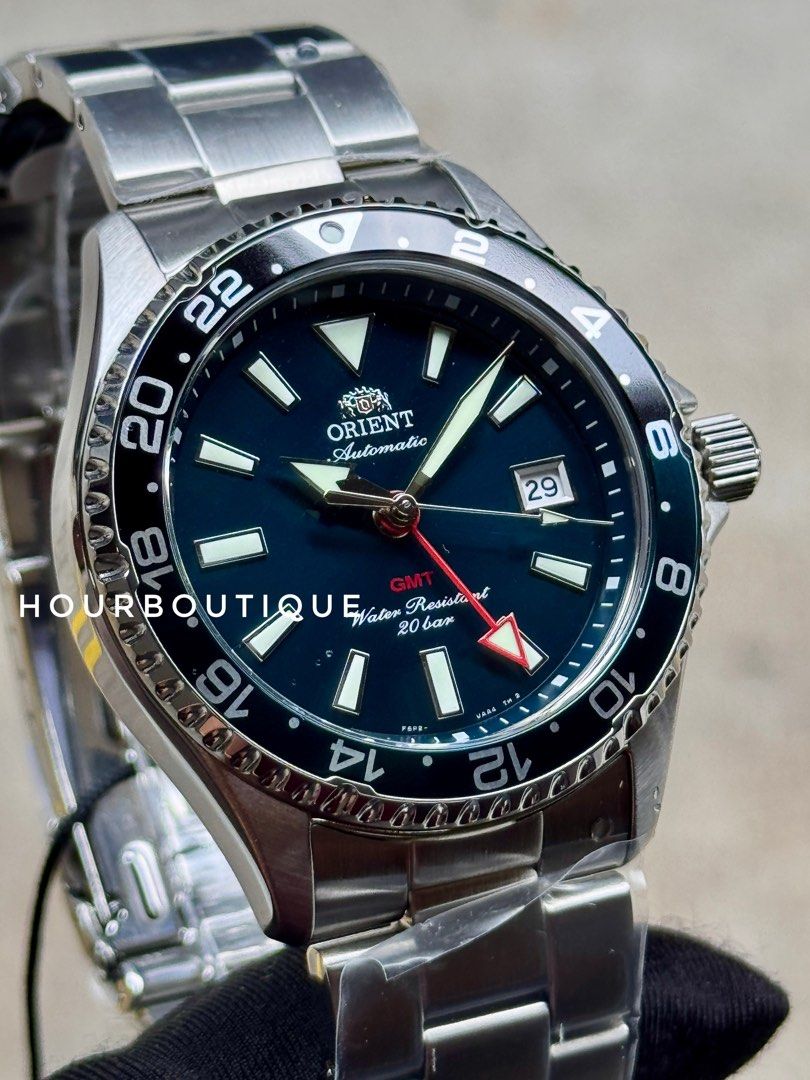 Brand New Orient Mako GMT Green Dial Automatic Divers Watch RA-BC0002E