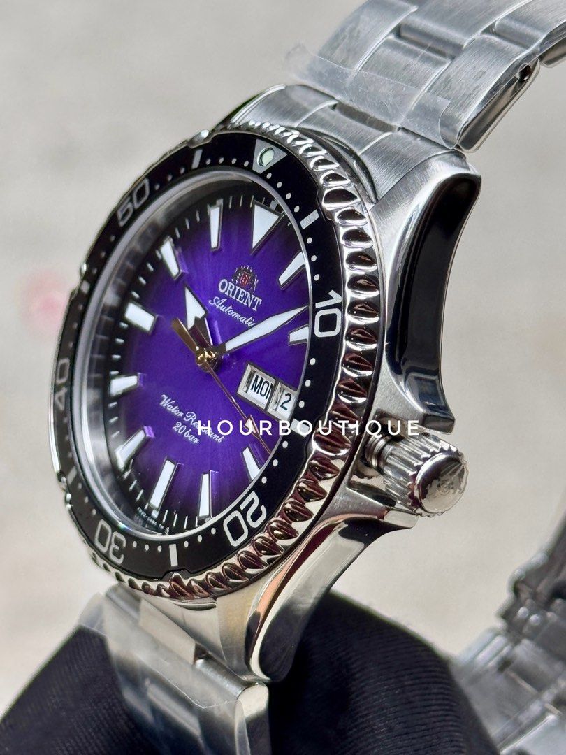Brand New Orient Mako Purple Dial Automatic Diver Watch RA-AA0827V