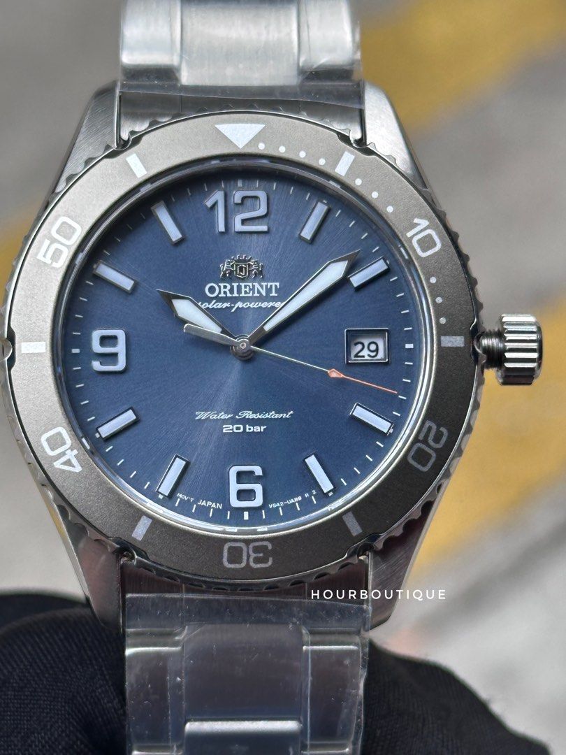 Brand New Orient Mako Sapphire Indigo Blue Solar Powered Divers Watch RA-WJ0002L