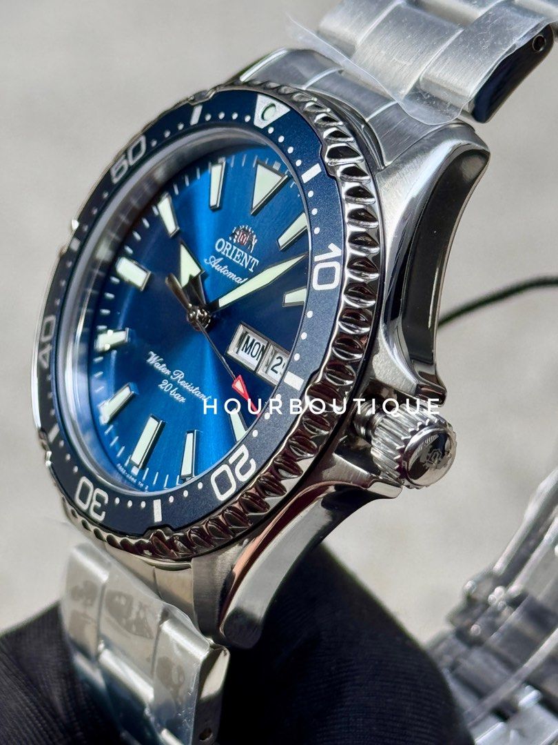 Brand New Orient Mako Sunburst Blue Dial Automatic Diver Watch RA-AA0824L