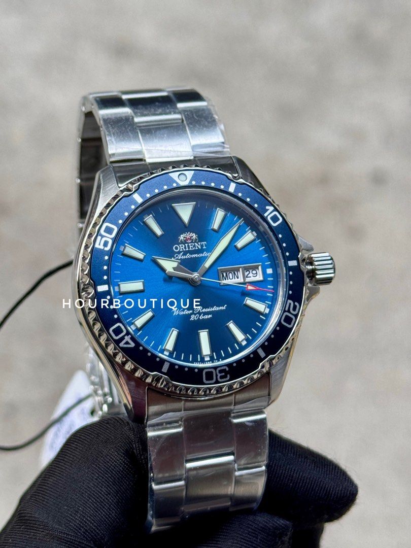 Brand New Orient Mako Sunburst Blue Dial Automatic Diver Watch RA-AA0824L