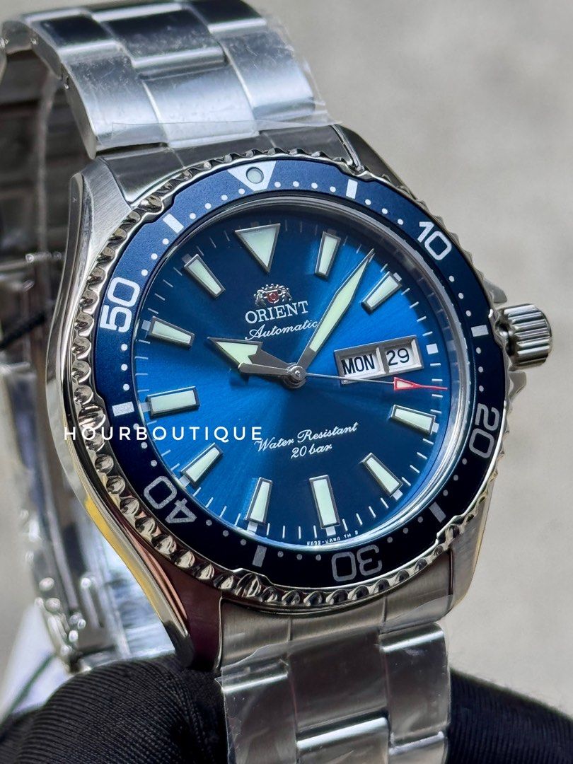 Brand New Orient Mako Sunburst Blue Dial Automatic Diver Watch RA-AA0824L