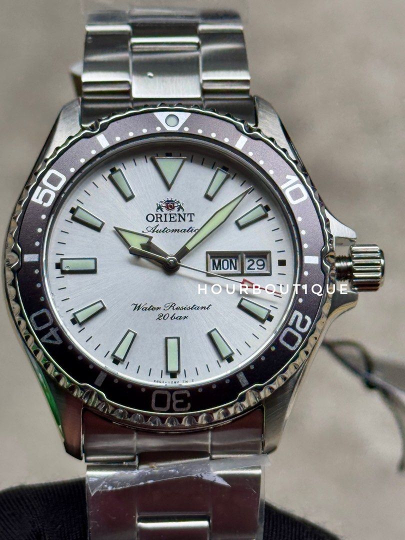 Brand New Orient Mako White Dial Automatic Divers Watch RA-AA0825S