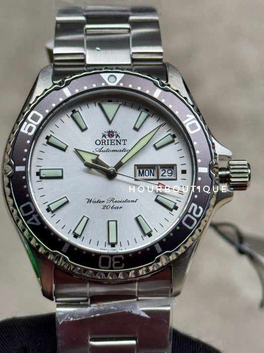 Brand New Orient Mako White Dial Automatic Divers Watch RA-AA0825S