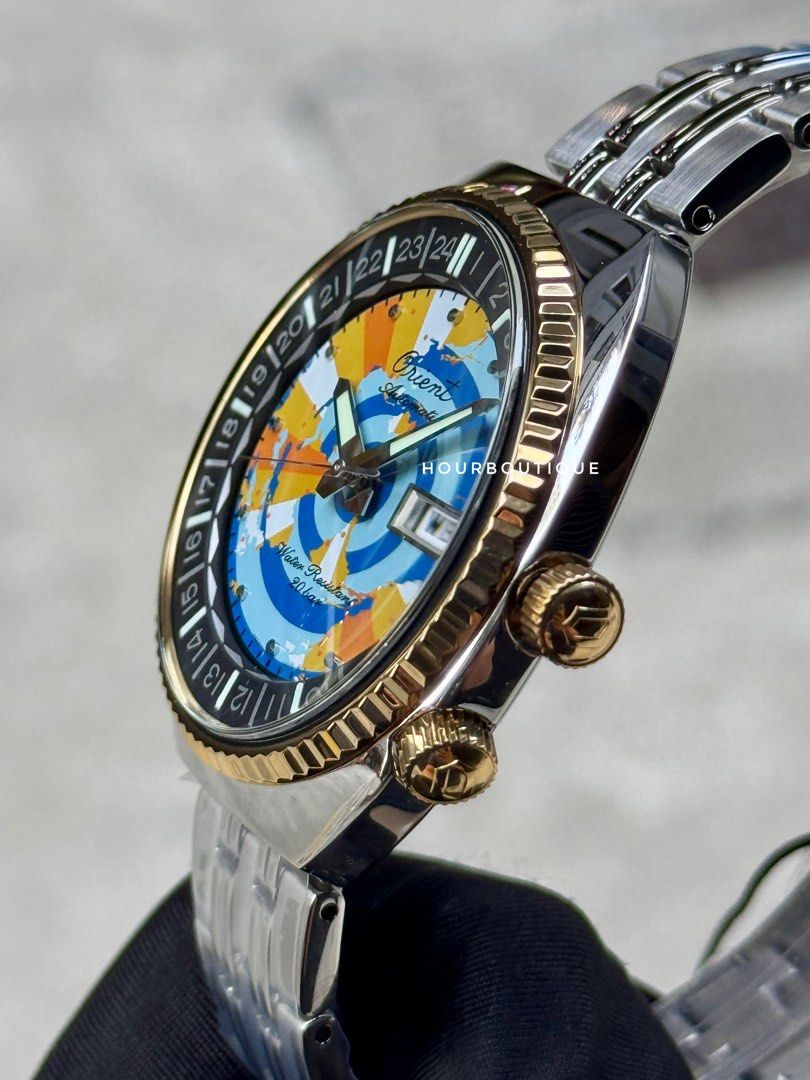 Brand New Orient Re-Issue Colour WorldMap Automatic Watch RA-AA0E08Y