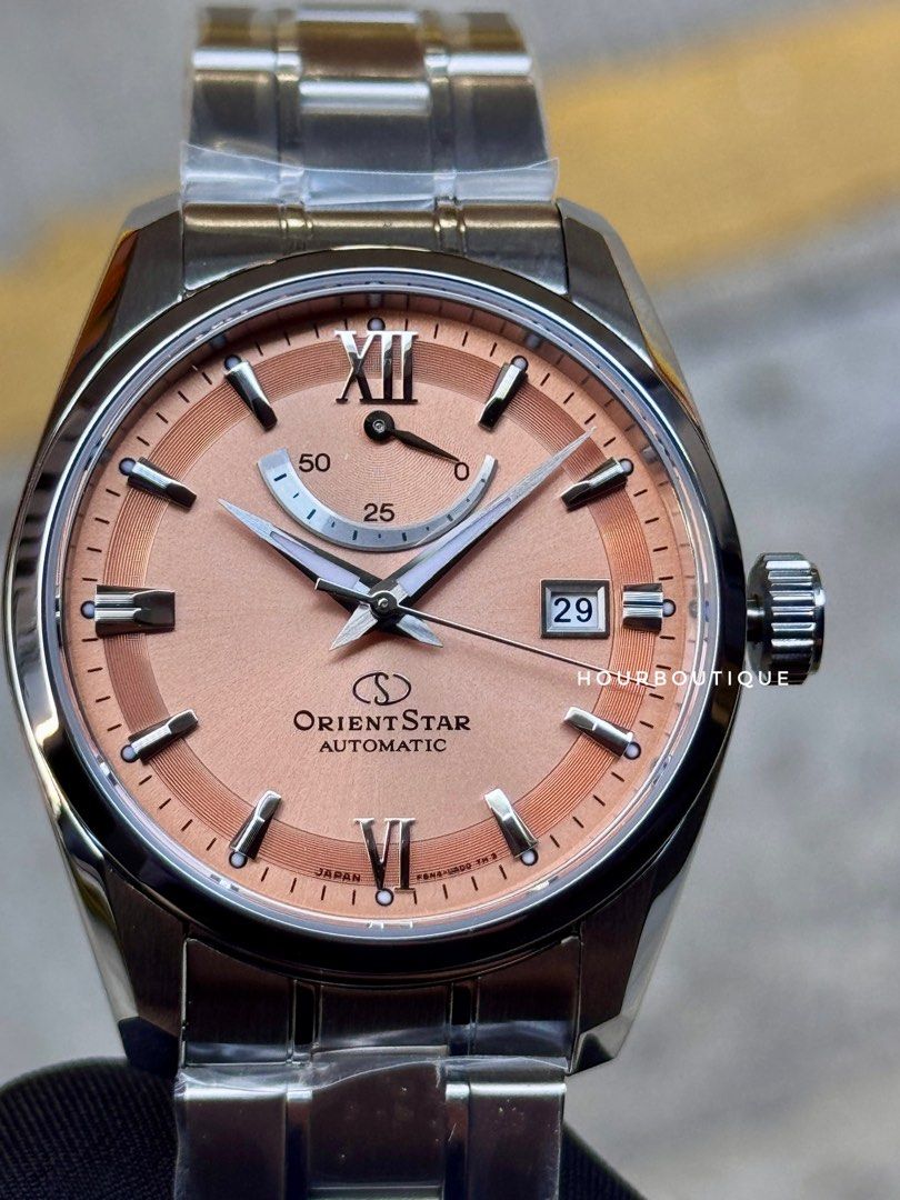 Brand New Orient Star Apricot Orange Dial Automatic Watch RE-AU0108G