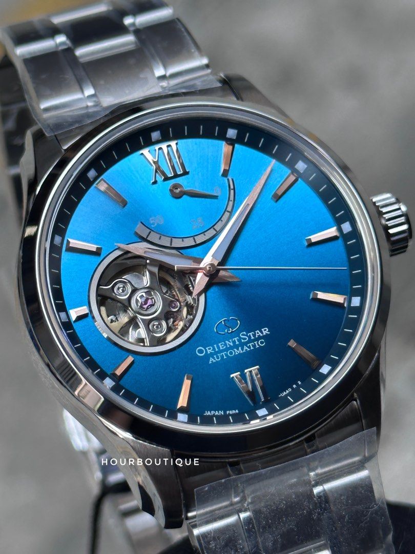 Brand New Orient Star Graduation Blue Dial Limited Edition Open Heart Automatic Watch RE-AT0017L