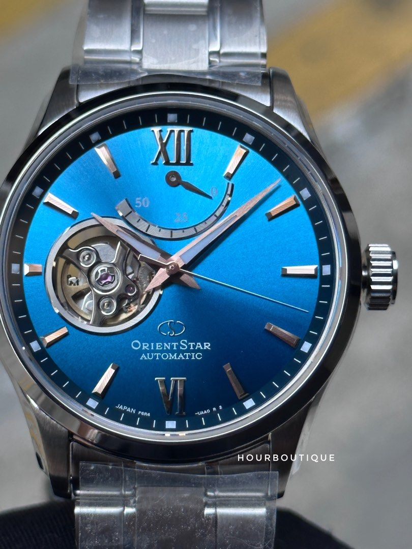 Brand New Orient Star Graduation Blue Dial Limited Edition Open Heart Automatic Watch RE-AT0017L