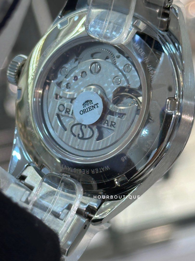 Brand New Orient Star Green Pearl Dial Open Heart Automatic Watch RE-ABY0005A