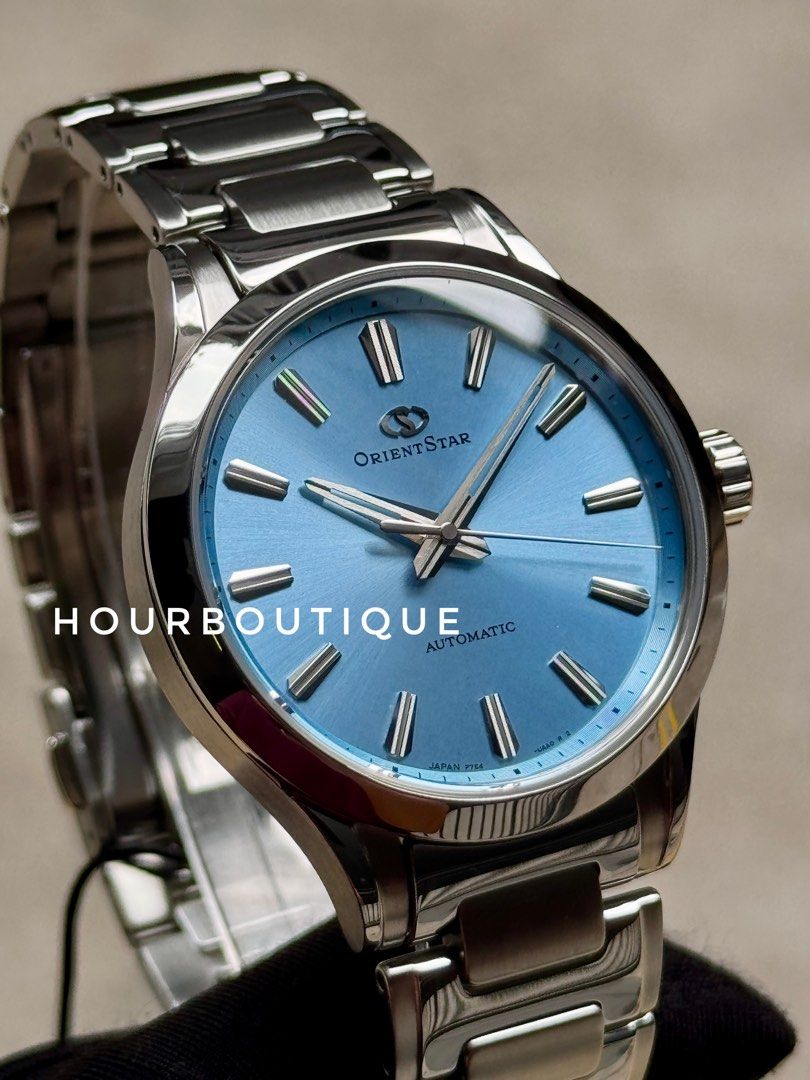 Brand New Orient Star Ice Blue Dial 75th Anniversary Automatic Watch Re-BQ0002L