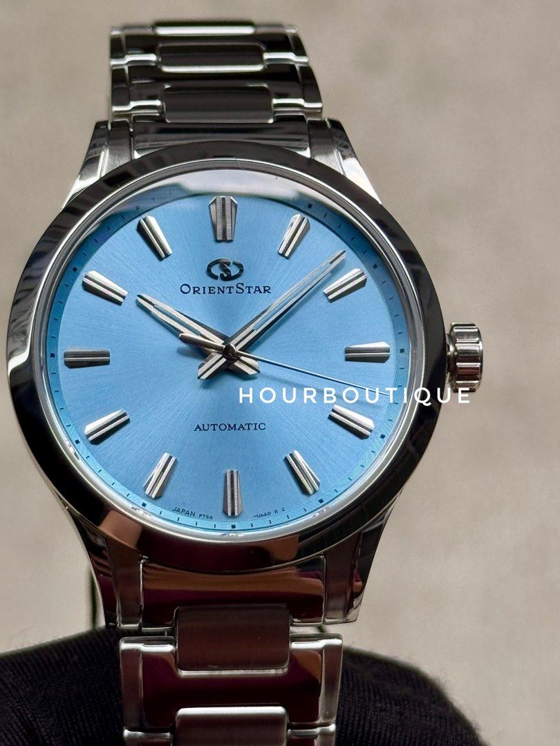 Brand New Orient Star Ice Blue Dial 75th Anniversary Automatic Watch Re-BQ0002L
