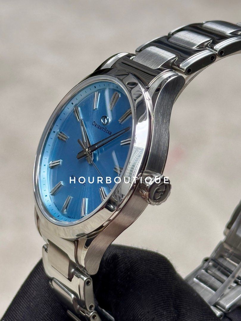 Brand New Orient Star Ice Blue Dial 75th Anniversary Automatic Watch Re-BQ0002L