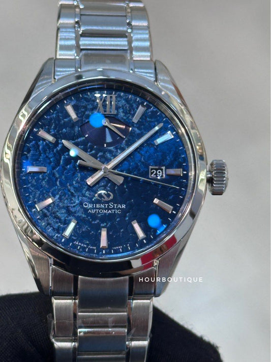 Brand New Orient Star Perseus Lighting Blue Dial Automatic Watch RE-BX0004L