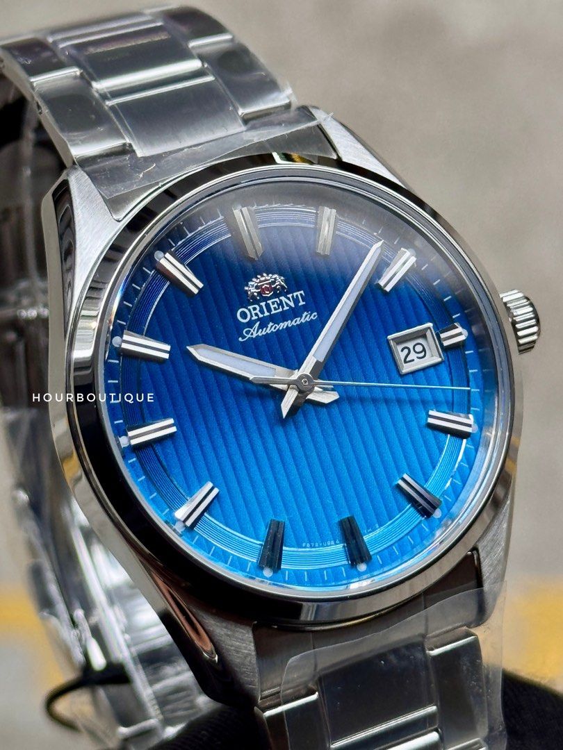 Brand New Orient Stretto Automatic Watch - Limited Edition Gradient Blue Dial RA-AC0R09L