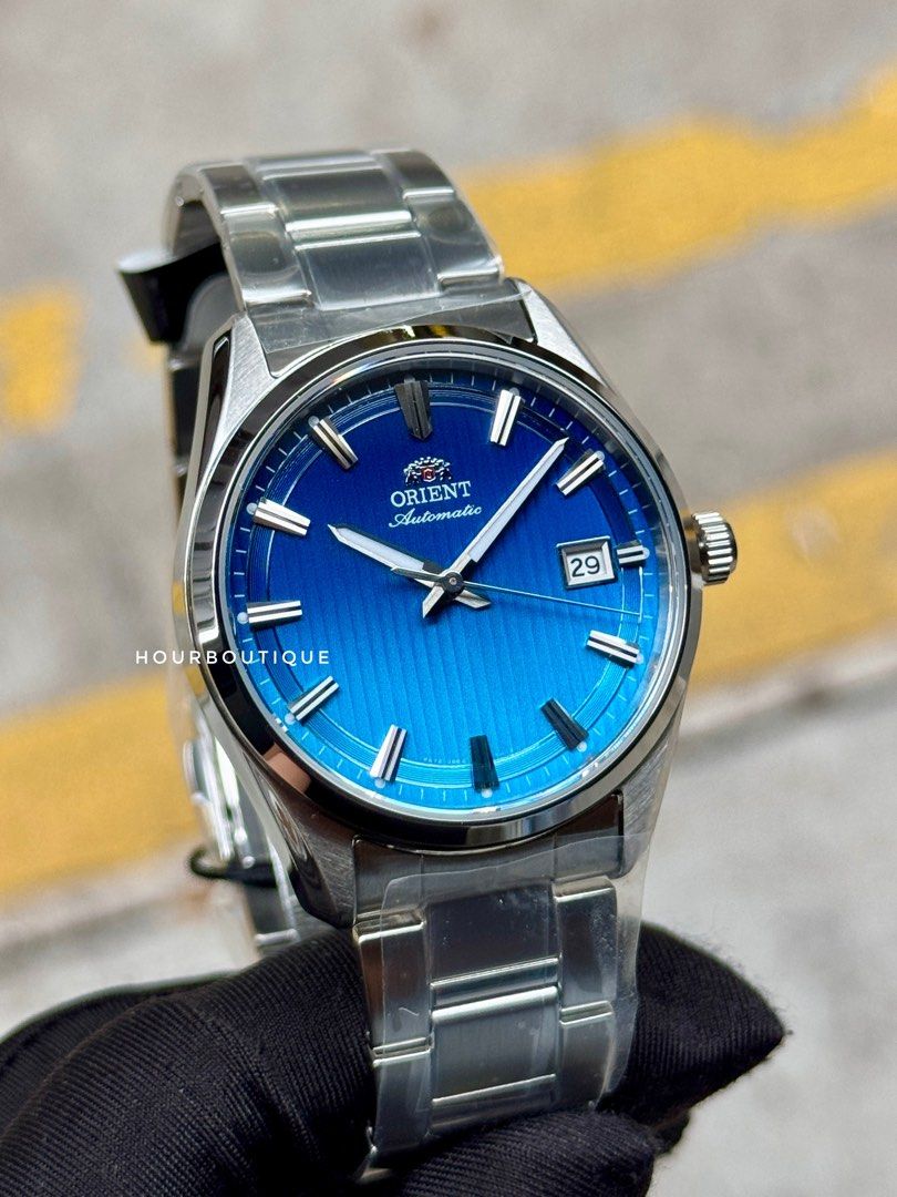 Brand New Orient Stretto Automatic Watch - Limited Edition Gradient Blue Dial RA-AC0R09L