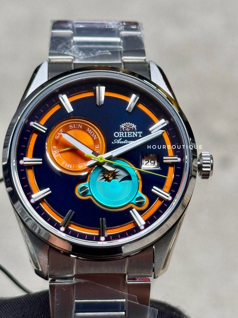 Brand New Orient Stretto Sun Moon Automatic Watch RA-AK0316L