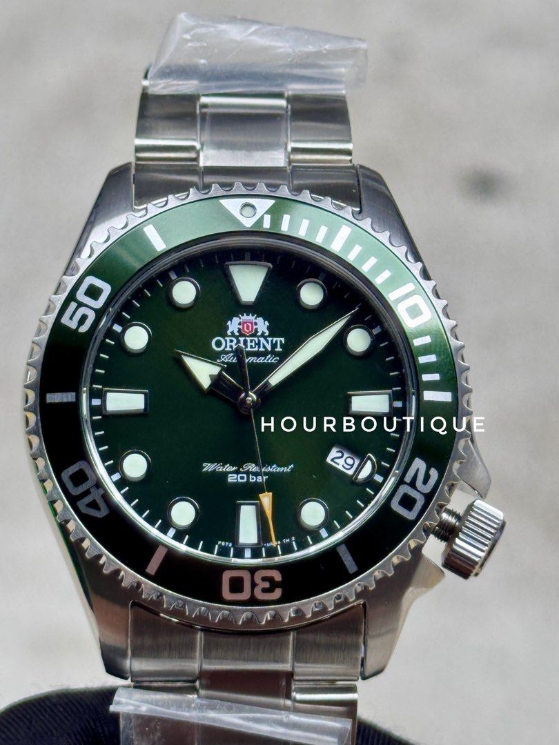 Brand New Orient Triton Green Dial Automatic Divers Watch RN-AC0K02E