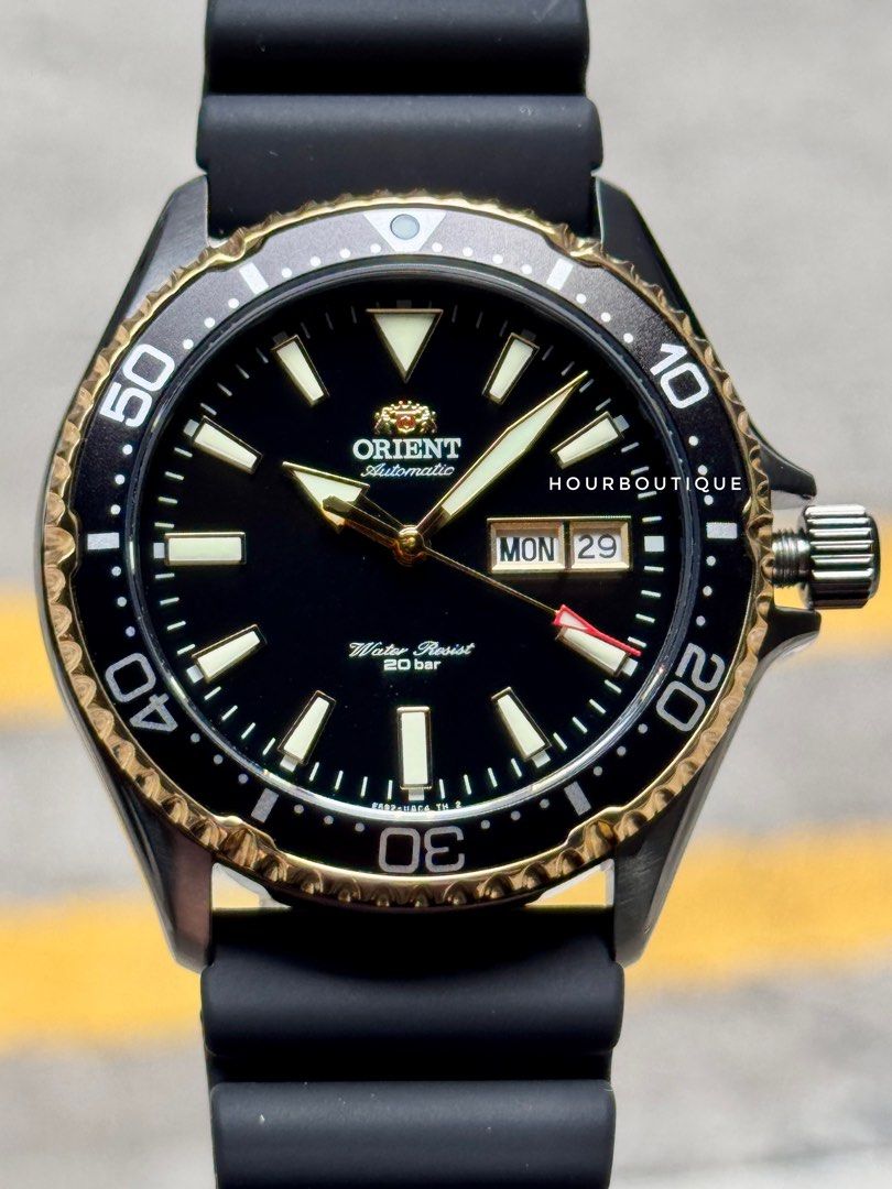 Brand New Orint Mako Black Gold Divers Automatic Watch RA-AA0005B
