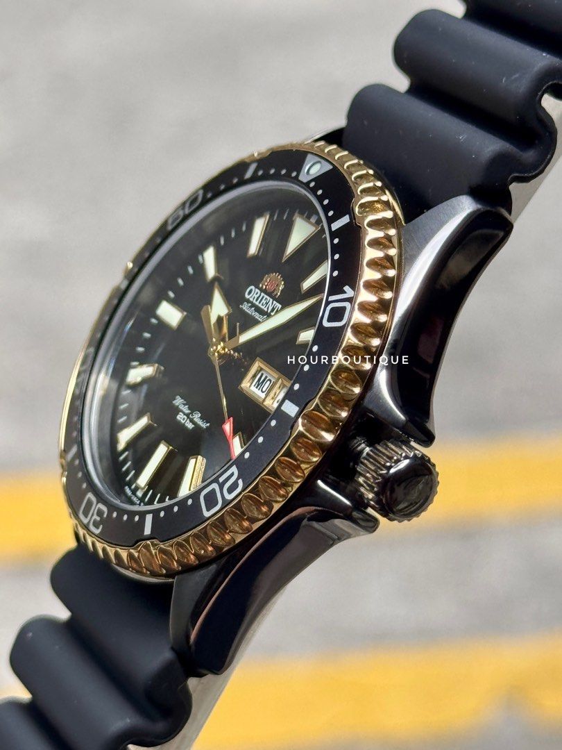 Brand New Orint Mako Black Gold Divers Automatic Watch RA-AA0005B