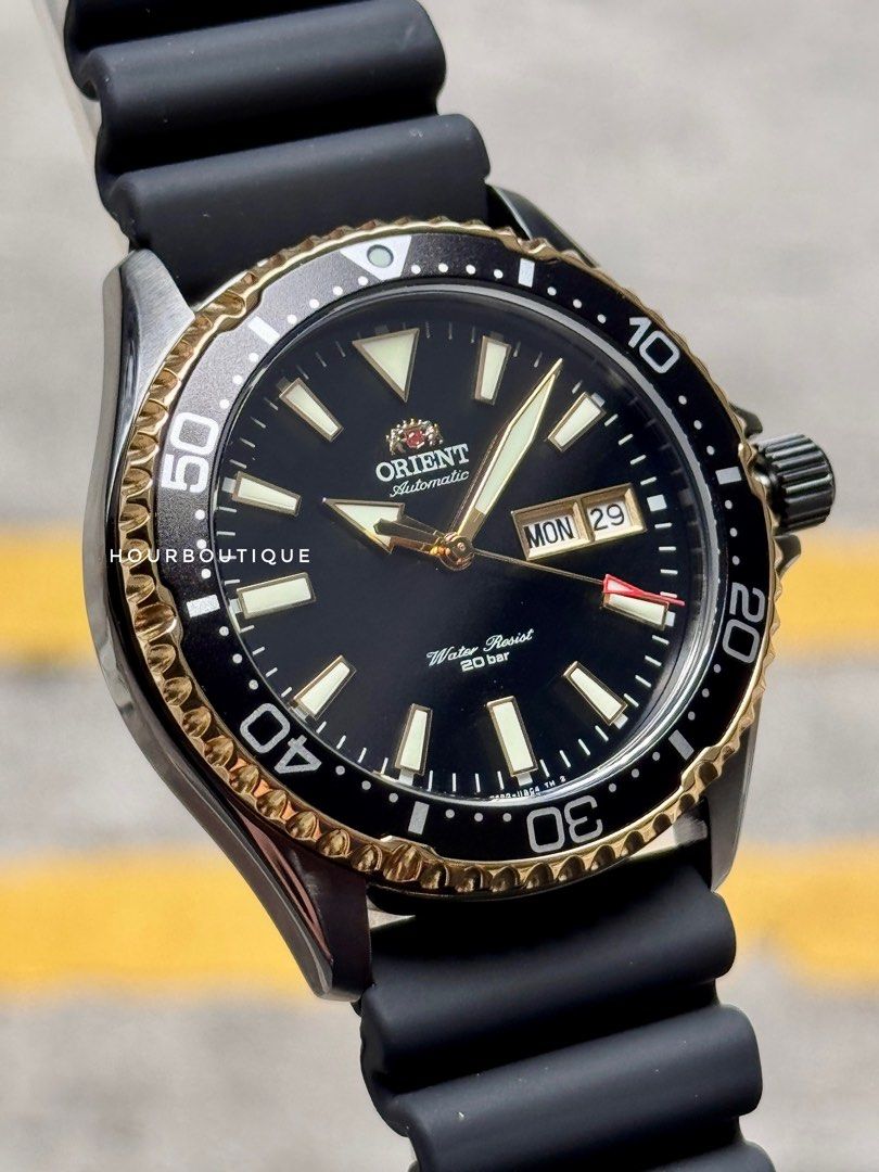 Brand New Orint Mako Black Gold Divers Automatic Watch RA-AA0005B