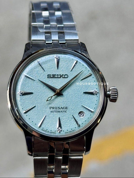 Brand New Presage Apple Green Dial With 4 Point Diamond Automatic Watch SRPL63J1