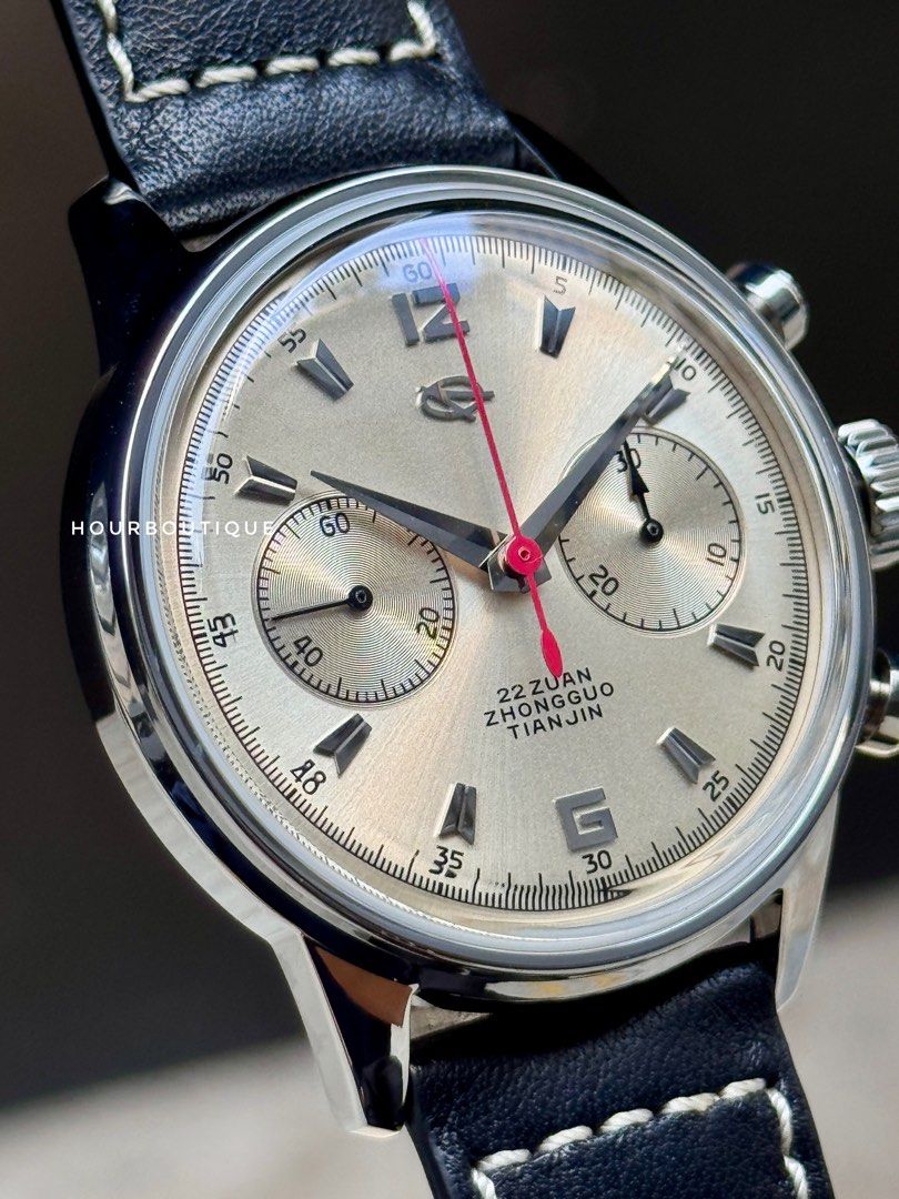 Brand New SeaGull 1963 Original ReIssue Mechanical Chronograph Pilot Watch