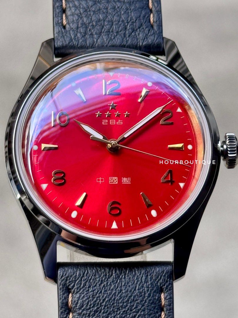 Brand New SeaGull 70th Anniversary Limited Edition Red Dial 5 Stars 五星 Automatic Watch