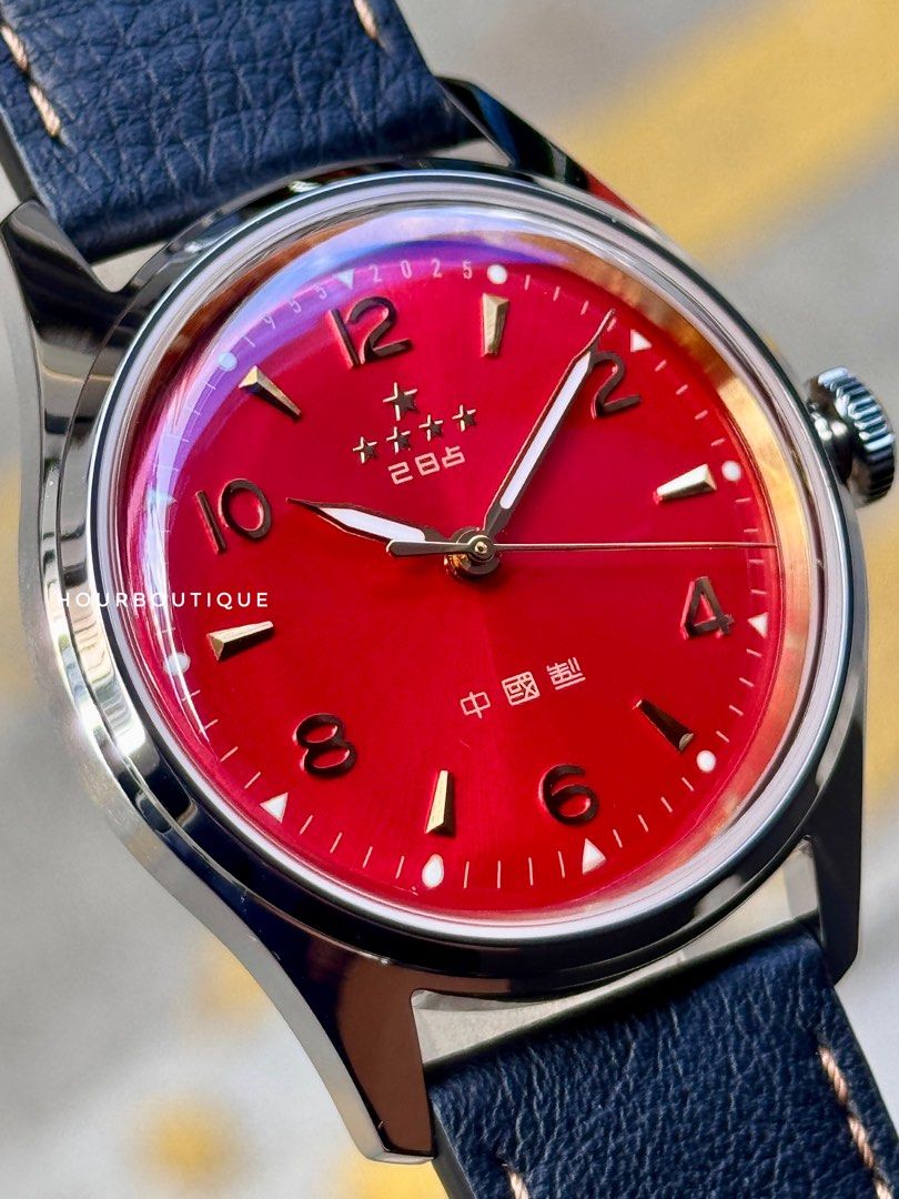 Brand New SeaGull 70th Anniversary Limited Edition Red Dial 5 Stars 五星 Automatic Watch
