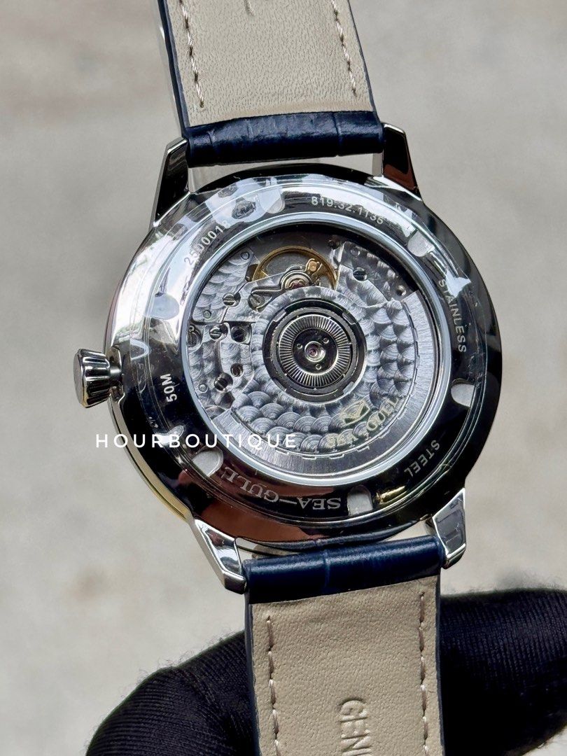Brand New SeaGull Blue Dial Classic MoonPhase Automatic Watch