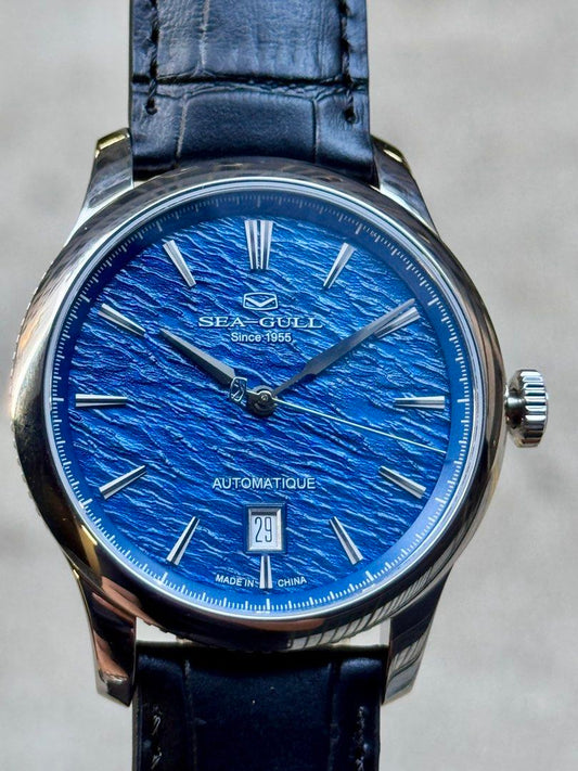 Brand New SeaGull Blue SnowFlake Automatic Watch