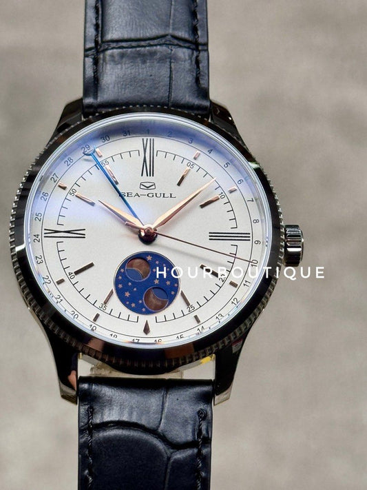 Brand New SeaGull Cream Dial, MoonPhase Automatic Watch