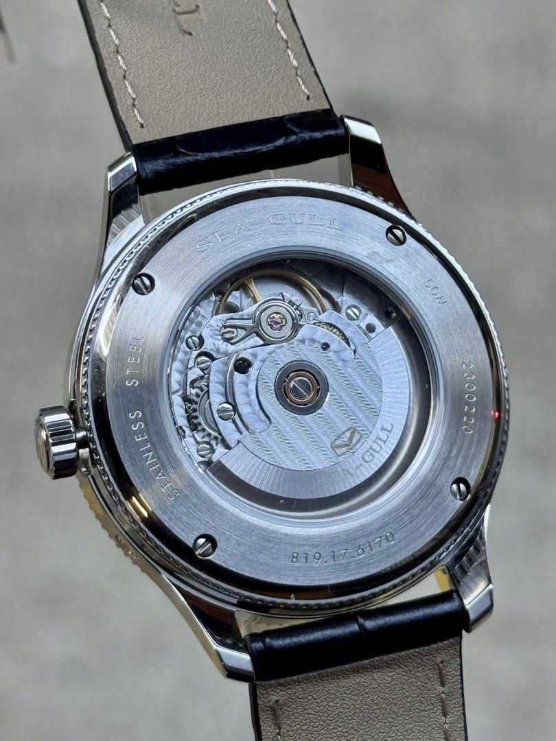 Brand New SeaGull MoonPhase Pointer Date Automatic White Dial Watch