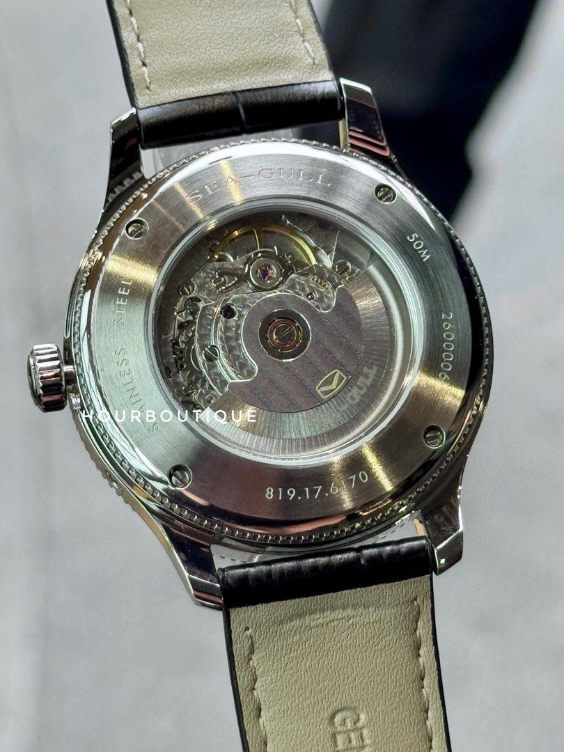 Brand New SeaGull MoonPhase Pointer Date Automatic Watch