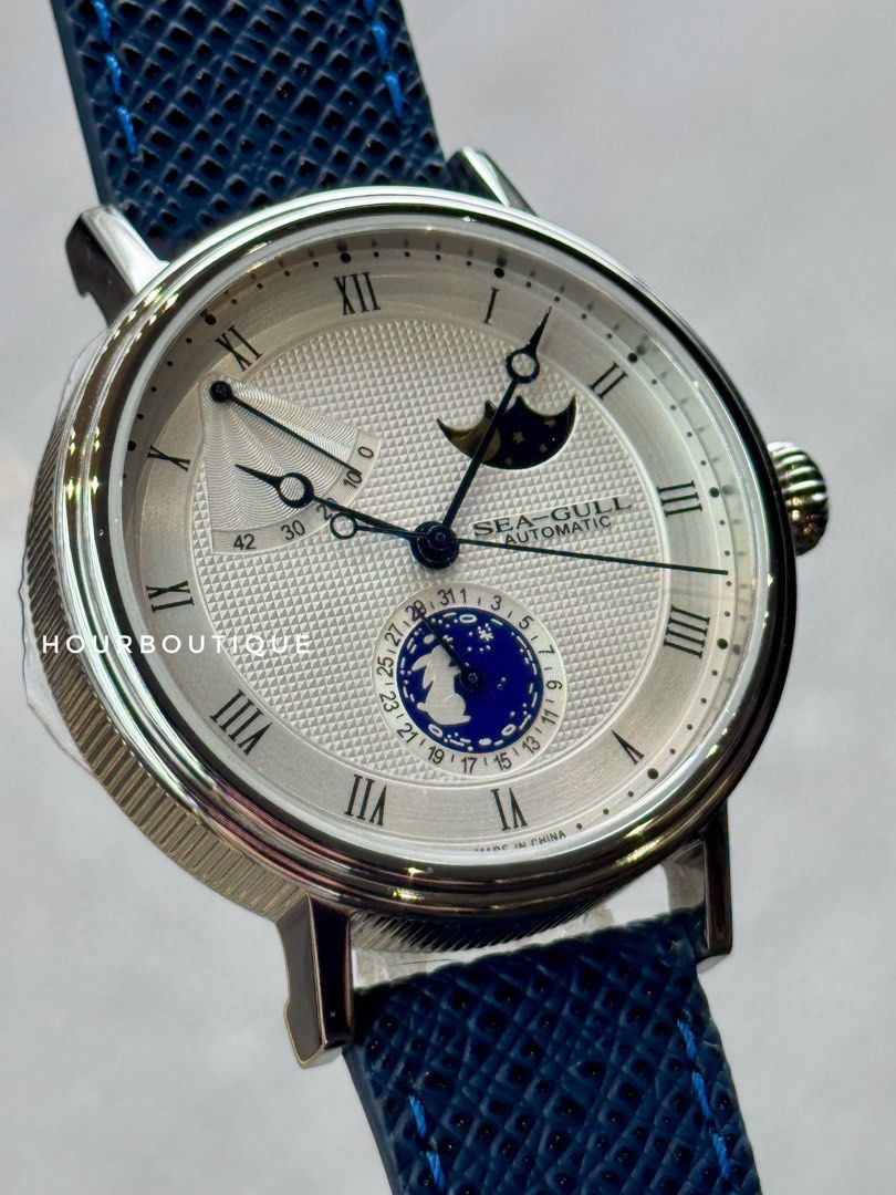 Brand New SeaGull MoonPhase Rabbit Series Automatic Watch
