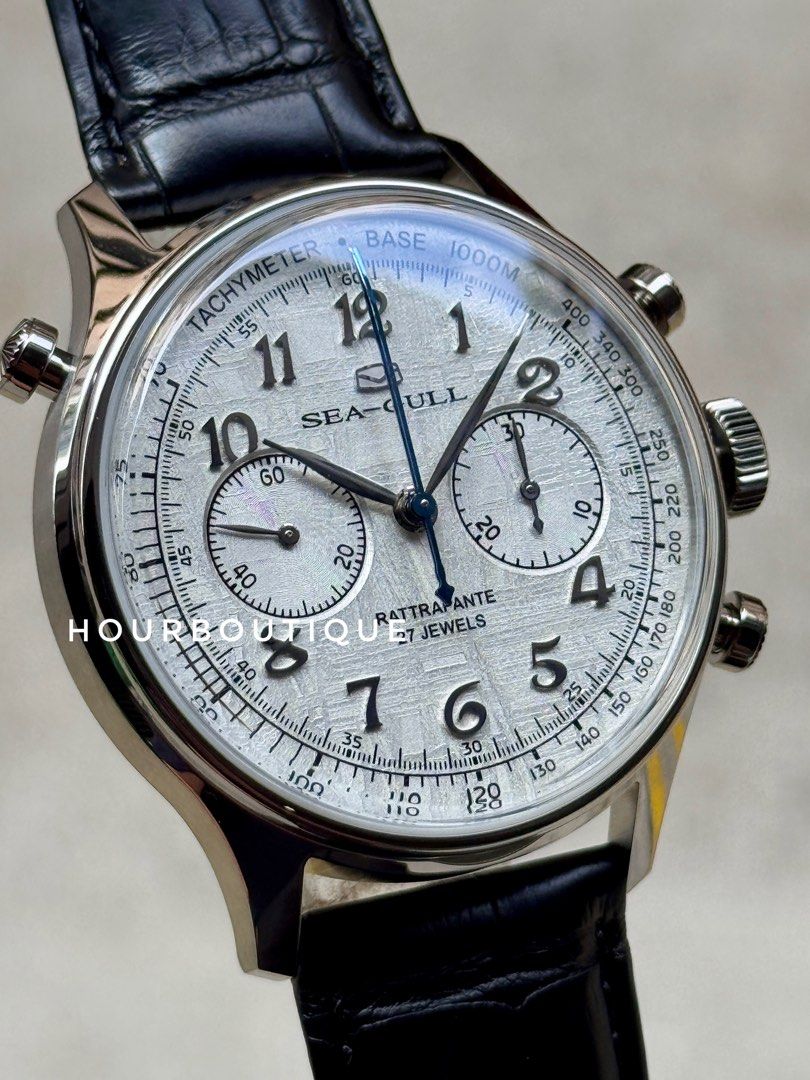 Brand New SeaGull Rattrapante 双秒追针 Meteorite Dial Mechanical Watch