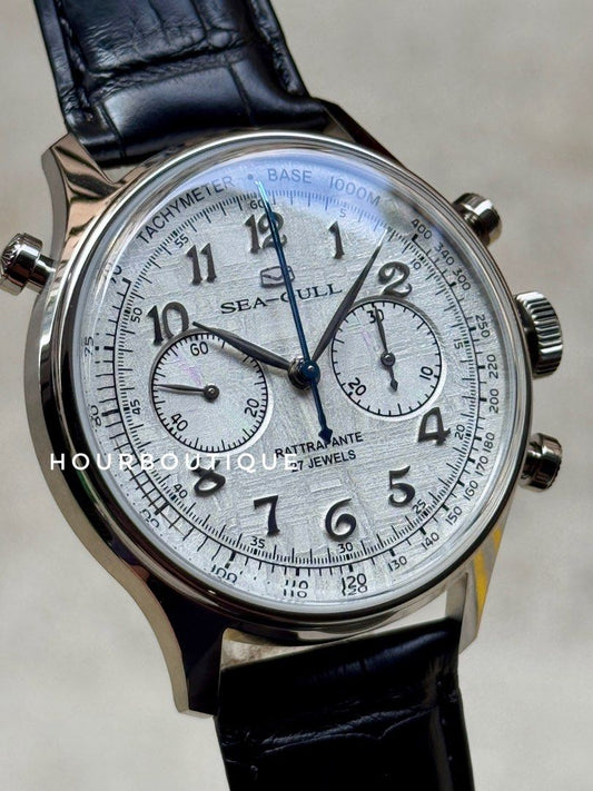 Brand New SeaGull Rattrapante 双秒追针 Meteorite Dial Mechanical Watch