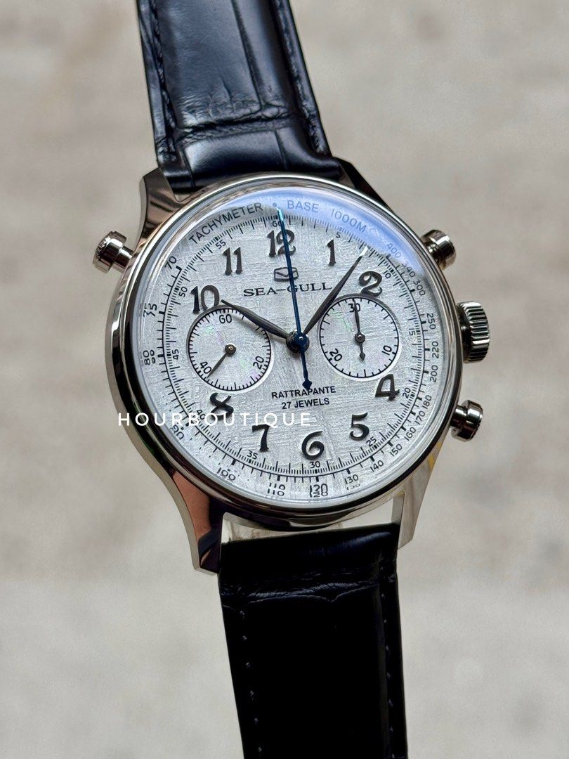 Brand New SeaGull Rattrapante 双秒追针 Meteorite Dial Mechanical Watch
