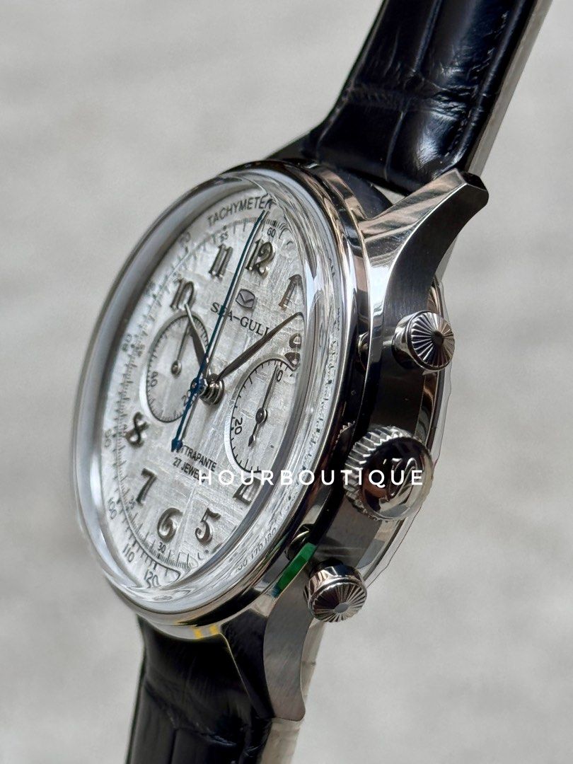 Brand New SeaGull Rattrapante 双秒追针 Meteorite Dial Mechanical Watch