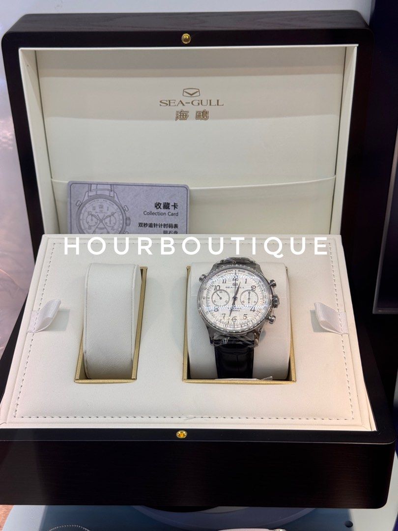 Brand New SeaGull Rattrapante 双秒追针 Meteorite Dial Mechanical Watch