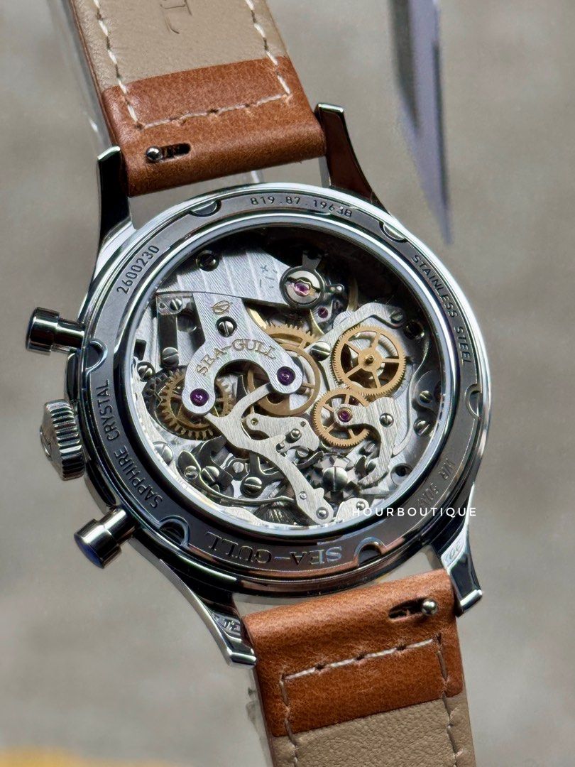 Brand New SeaGull Singapore Exclusive 1963 Cream Dial Panda Mechanical Chronograph