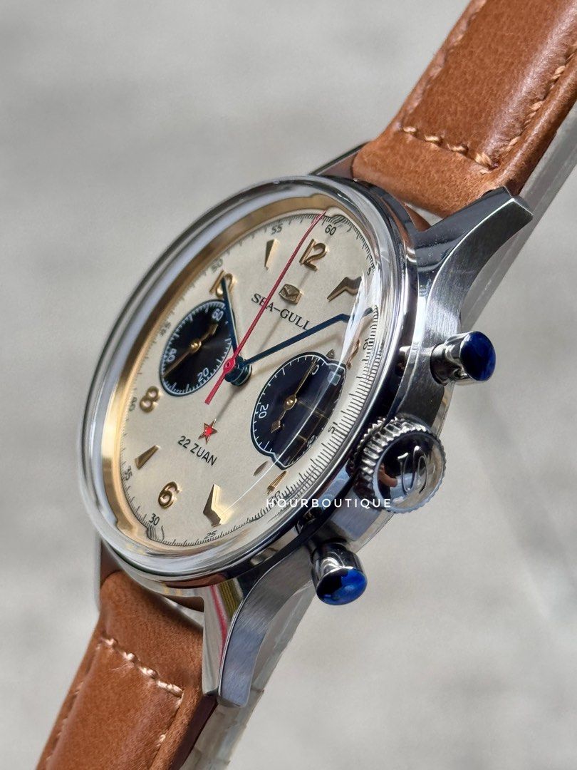 Brand New SeaGull Singapore Exclusive 1963 Cream Dial Panda Mechanical Chronograph