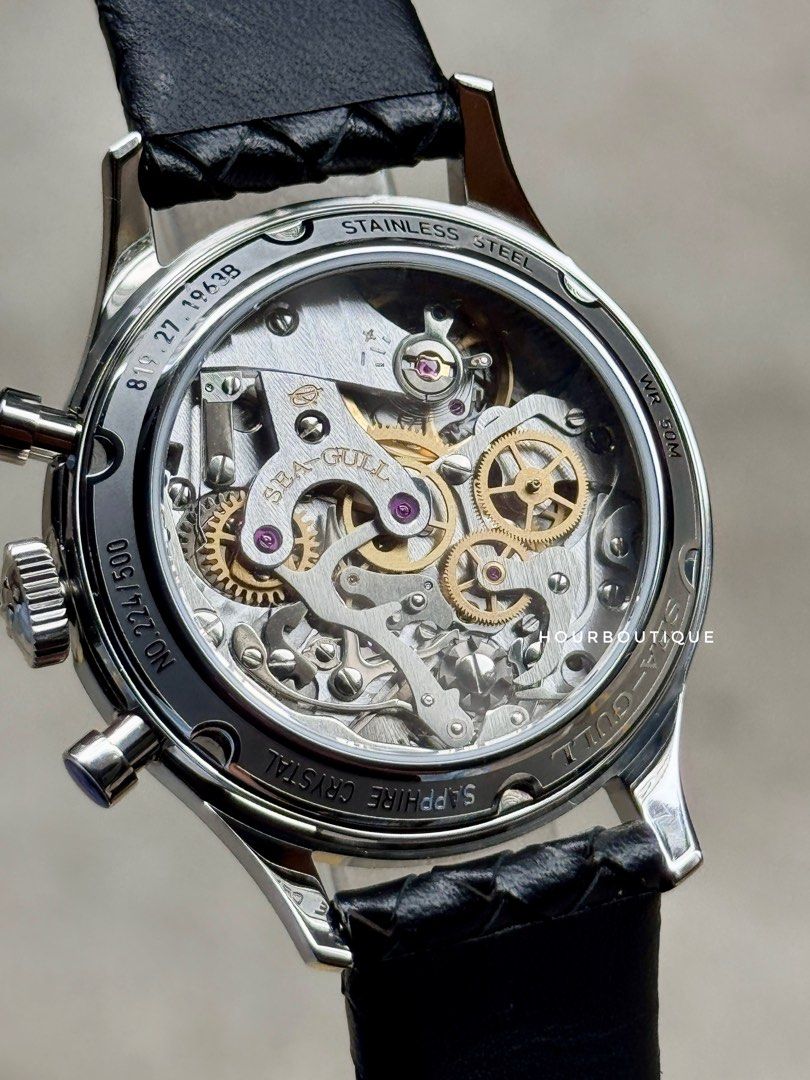 Brand New SeaGull Singapore Exclusive Meteorite Dial 1963 Mechanical Chronograph WatchTextured Dial Mechanical Chronograph Mens Watch (Copy)