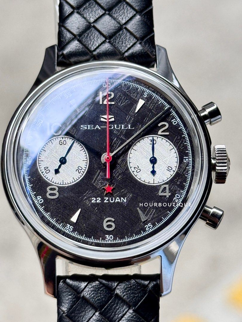 Brand New SeaGull Singapore Exclusive Meteorite Dial 1963 Mechanical Chronograph WatchTextured Dial Mechanical Chronograph Mens Watch (Copy)