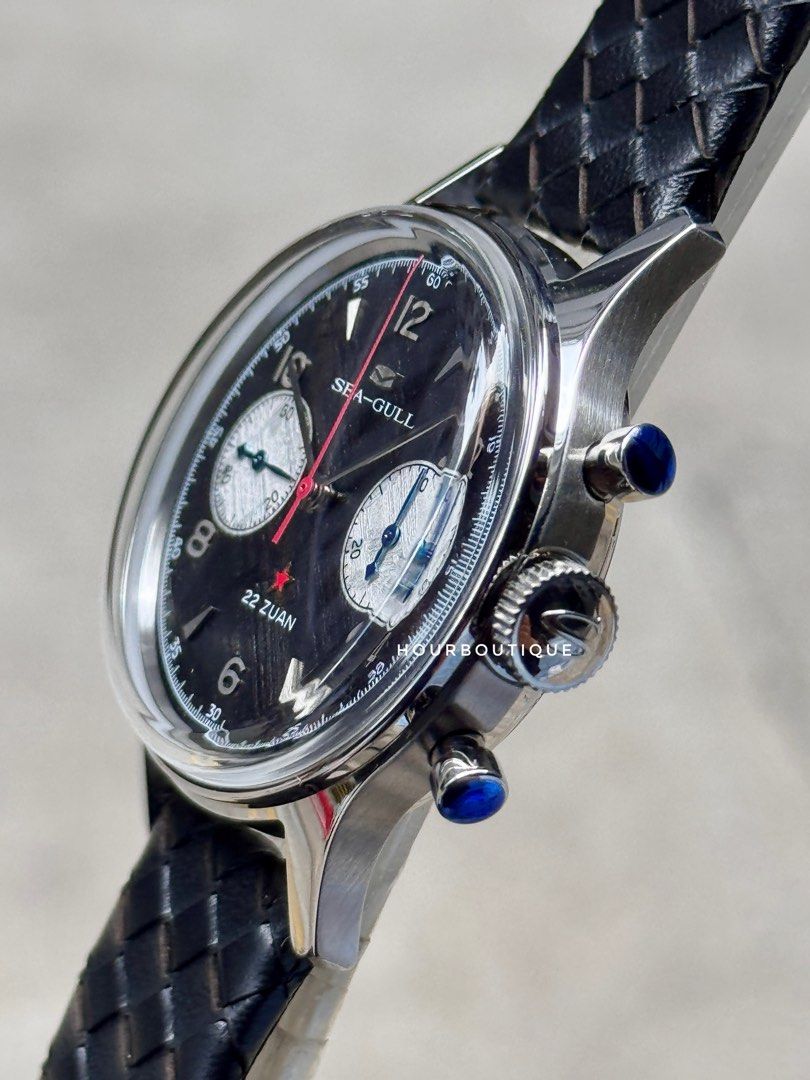 Brand New SeaGull Singapore Exclusive Meteorite Dial 1963 Mechanical Chronograph WatchTextured Dial Mechanical Chronograph Mens Watch (Copy)