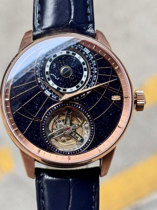 Brand New SeaGull Tourbillon Starry Sky Dial, Chinese Astronomical Calendar 43mm