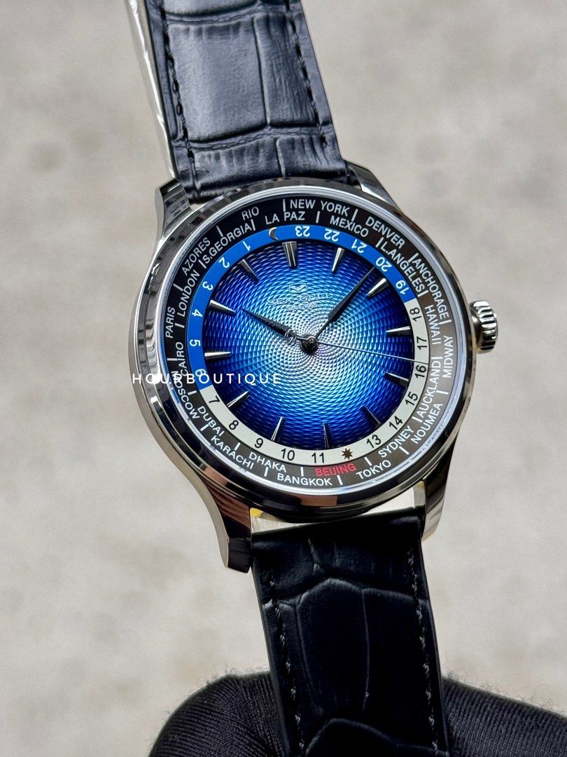 Brand New SeaGull World Timer Blue Dial Automatic Watch